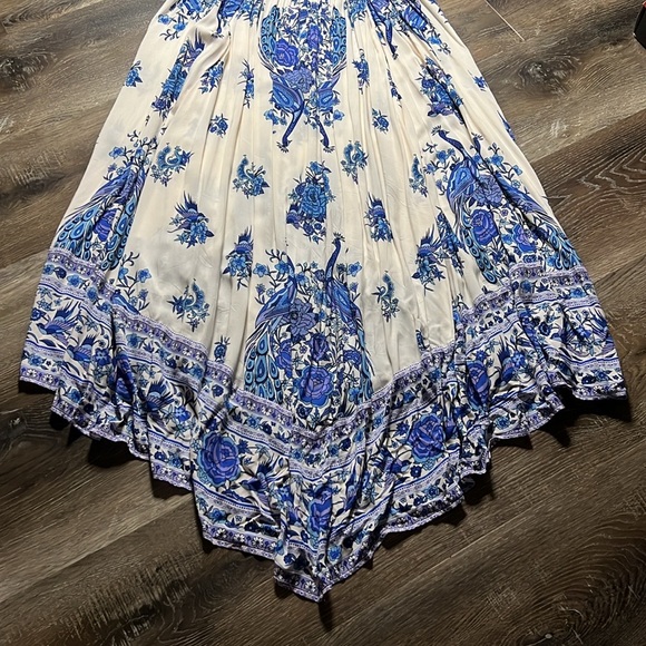 NWT Vintage Spell & the Gypsy Hotel Paradiso Strappy Maxi Dress in Bluebird LG - Picture 12 of 14